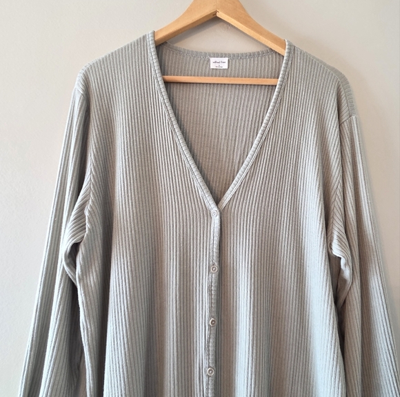 Aritzia Wilfred Button Down Lightweight Casual Cardigan Light Green Size 1X - Picture 5 of 10